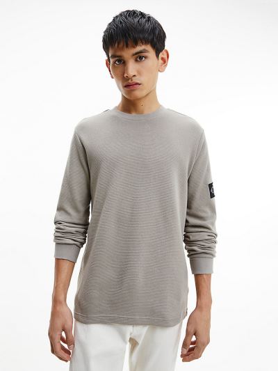 Calvin Klein Ruhák HU457856 | Calvin Klein Organic Cotton Férfi Hosszú Ujjú Póló Skin Color